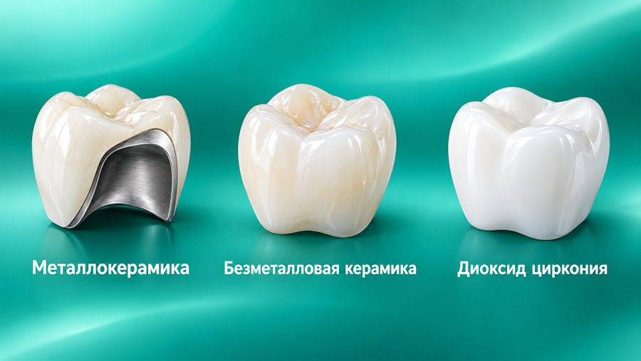 виды коронок на зуы